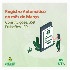 Imagem da notícia - Jucea registra em março mais de 300 constituições pelo Registro Automático