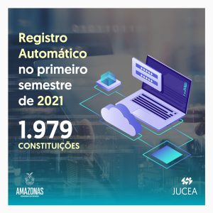 Imagem da notícia - Jucea arquiva mais de 1,9 mil constituições pelo Registro Automático no primeiro semestre de 2021
