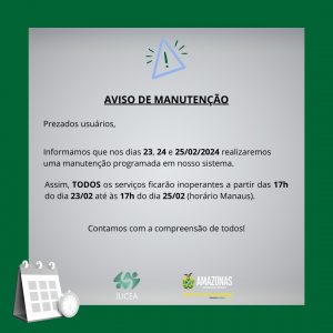 Imagem da notícia - Aviso de manutenção programada