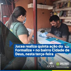 Imagem da notícia - Jucea realiza quinta ação do Formalize + no bairro Cidade de Deus, nesta terça-feira