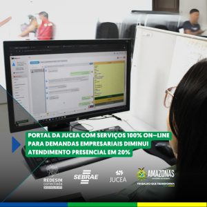 Imagem da notícia - Portal da Jucea com serviços 100% on–line para demandas empresariais diminui atendimento presencial em 20%